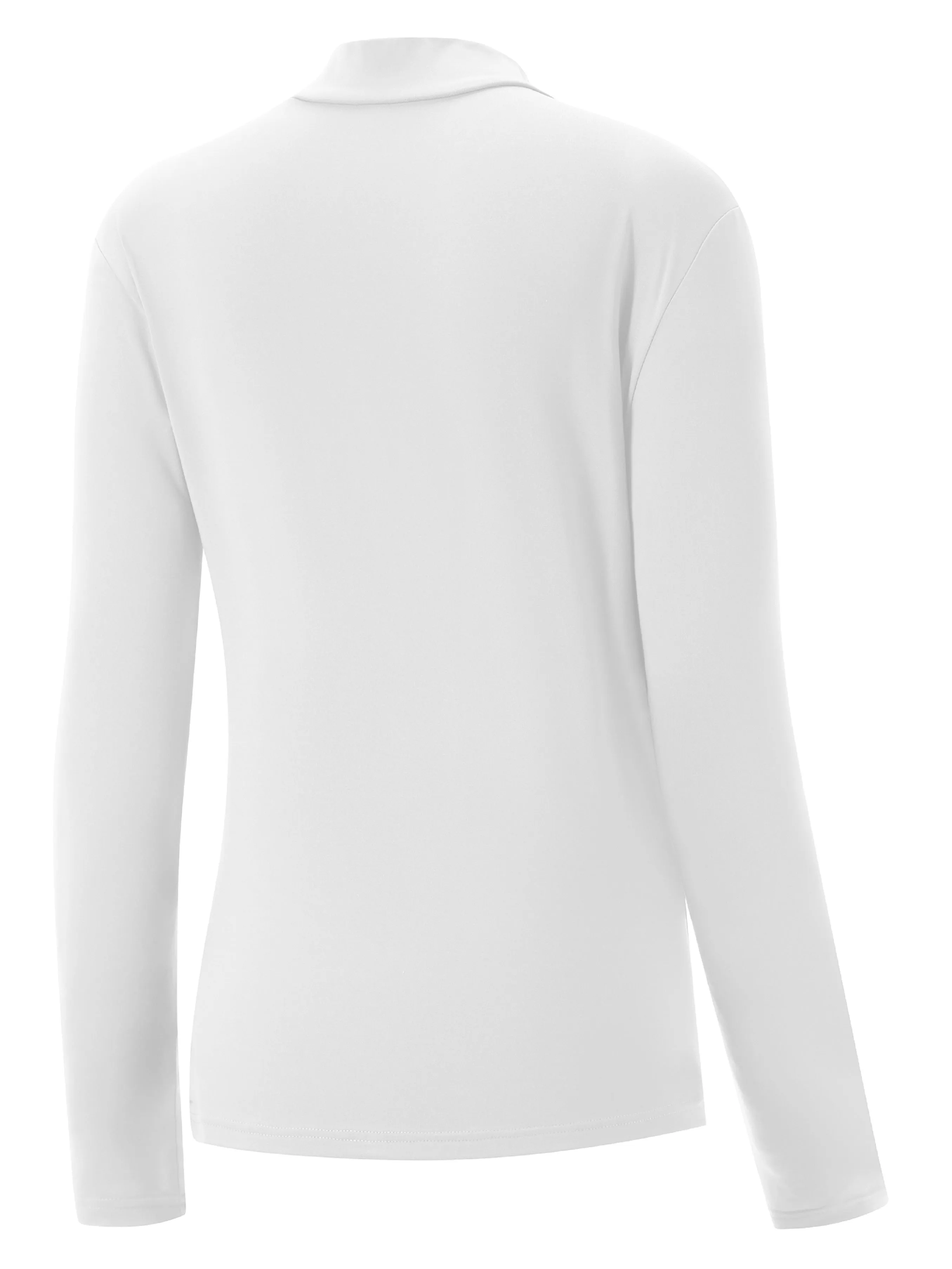 A Set Of Three - Women's Thermal Underwear With Long Sleeves And High Neck, Warm And Comfortable Top, Basic Layer Sleepwear Home Clothes, For Fall And Winter