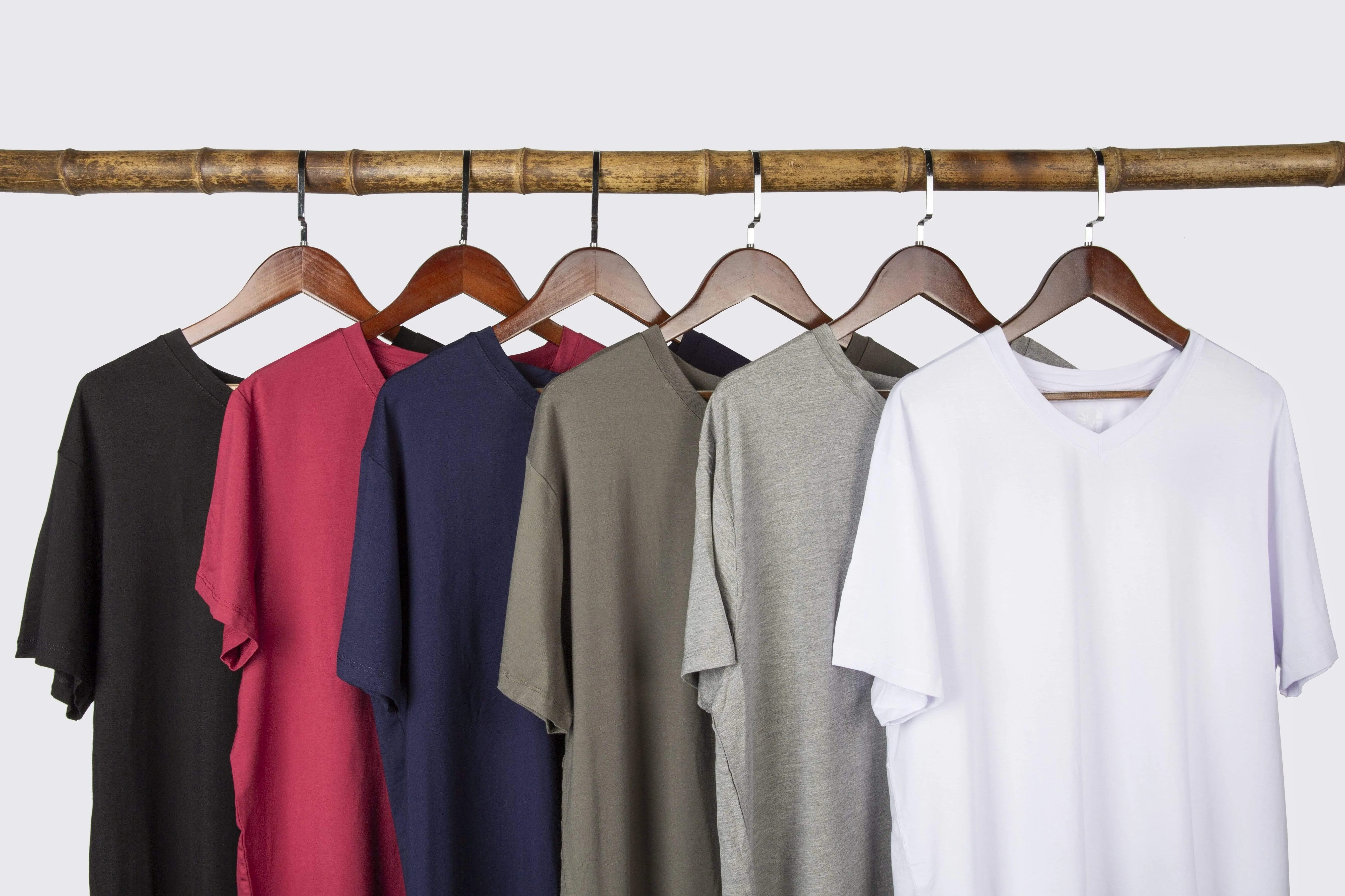 Bamboo V-Neck Tee - Black