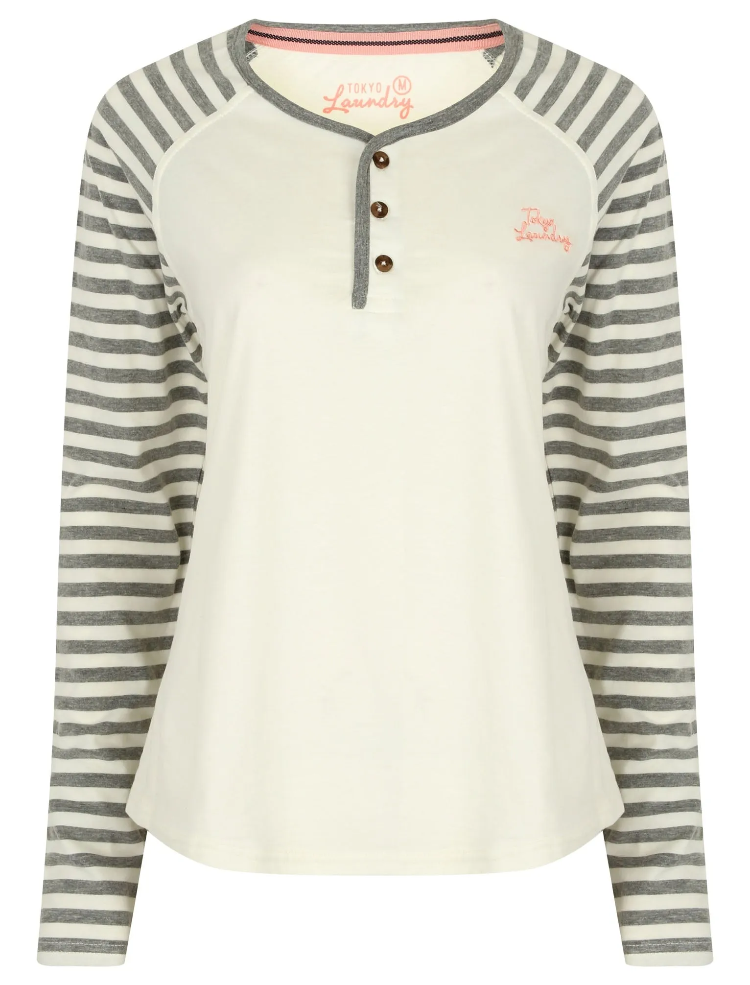 Flora Striped 2pc Lounge Set in Ivory - Tokyo Laundry