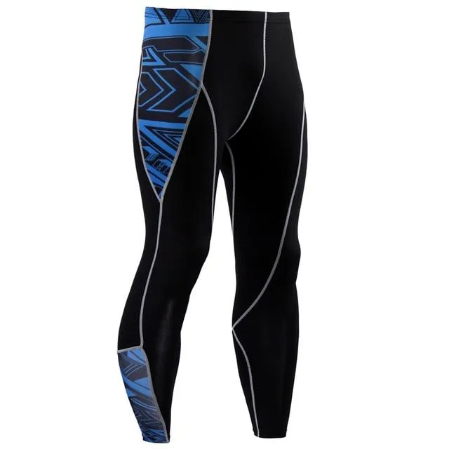 Men Thermal Underwear Long Sleeve Fitness Tights Sportswear Compression Elastic Track Running Wear a